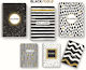 Black & White Spirale Schulheft Geregelt A4 35 Papiereinlagen Gold Verschiedene Designs
