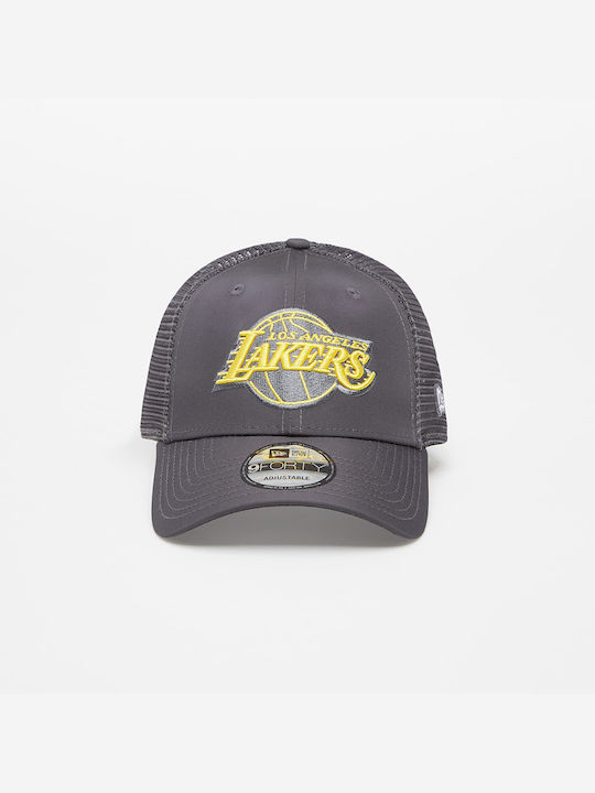 New Era 9forty Los Angeles Lakers Men's Trucker Cap Gray