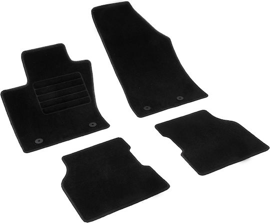 Rigum Set of Front and Rear Mats 4pcs for Jeep Compass 2017+ Black