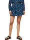 Bruna Denim Mini Skirt Floral Blue