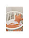 Baby Oliver Κουβέρτα Αγκαλιάς & Λίκνου Πορτοκαλί 75x95εκ.
