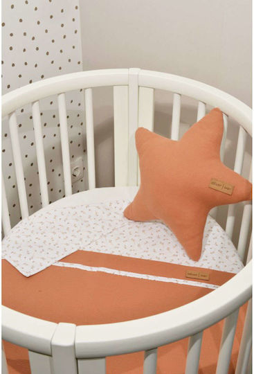 Baby Oliver Одеяло Детски пелени за пелени Оранжев 75x95см.