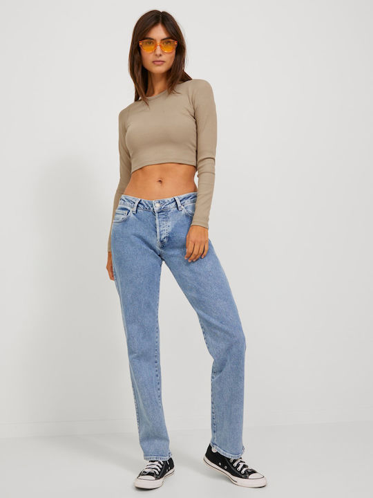Jack & Jones Γυναικείο Αθλητικό Crop Top Μακρυμ...
