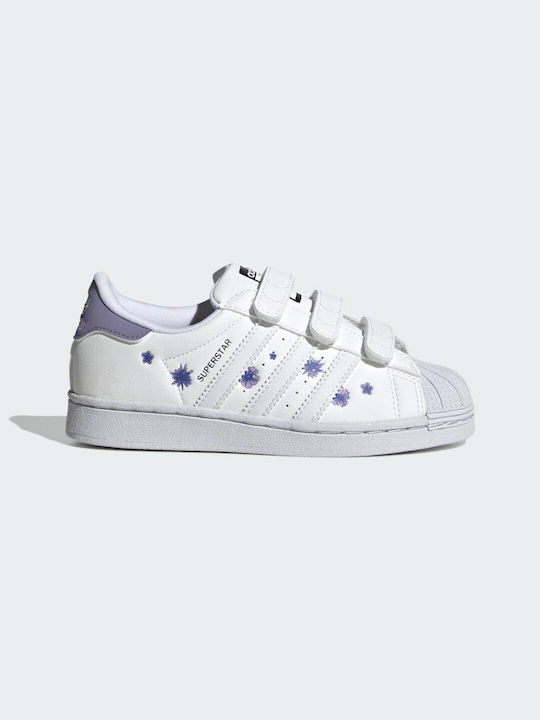 adidas Superstar Încălțăminte sport Joasa pentru copii cu scai Alb