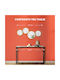 HomCom Wandspiegel mit Goldmetallrahmen Durchmesser 56cm