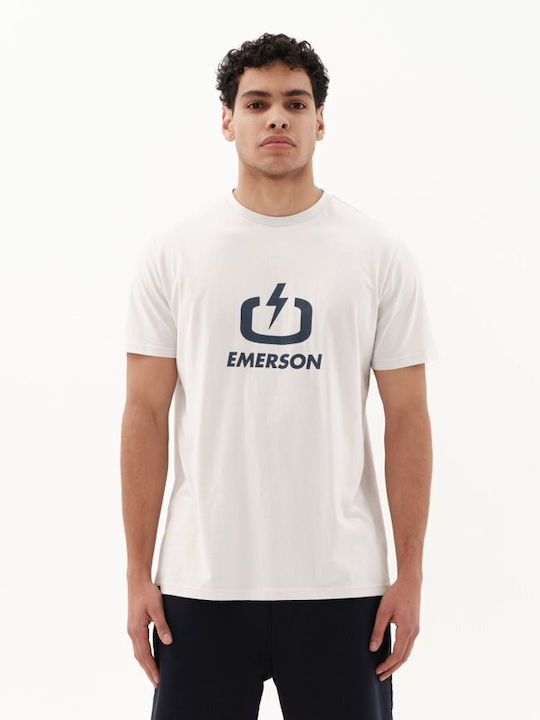 Emerson Ανδρικό T-shirt Λευκό με Στάμπα