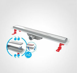 DuscheLine Stainless Steel Shower Channel Silver