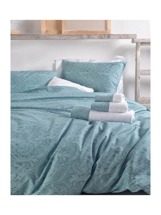 Rythmos Bettdecken-Set Einzelbett 160x240cm Charisma Türkis 2Stück