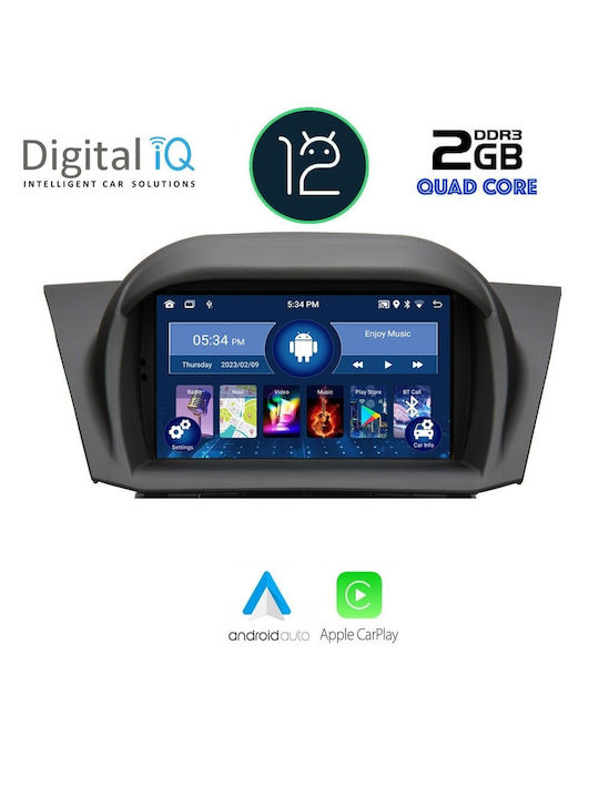 Digital IQ Car Audio System for Ford Fiesta / Focus 2008-2018 (Bluetooth/USB/AUX/WiFi/GPS/Apple-Carplay/CD) with Touch Screen 7"