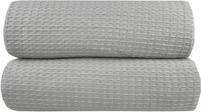 Astron Italy Waffle Hotel Blanket Gray