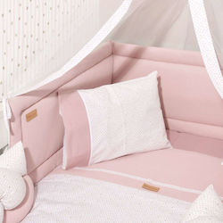 Baby Oliver Crib Bumpers Classic Inside Pink 34x210cm