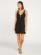 Volcom Desert Bunnie Summer Mini Dress Knitted Black