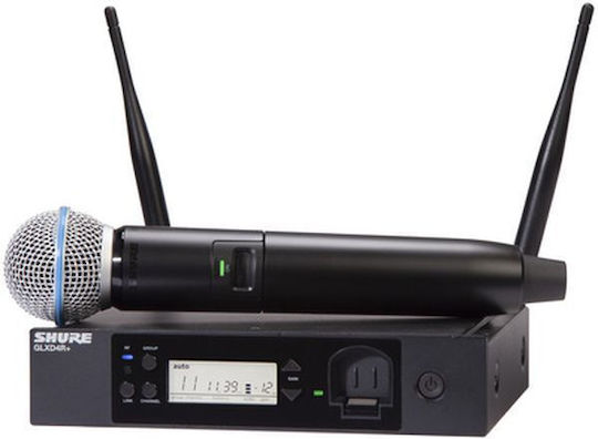 Shure GLXD24R+/Beta58 Безжично Δυναμικό Микрофон Ръчно изработено за Вокали в Черен Цвят