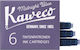 Kaweco 6 Replacement Pen Inks for Fountain Pen Midnight Blue 1ml