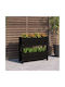 vidaXL Planter Box Lemn Negru 77x25x66cm.