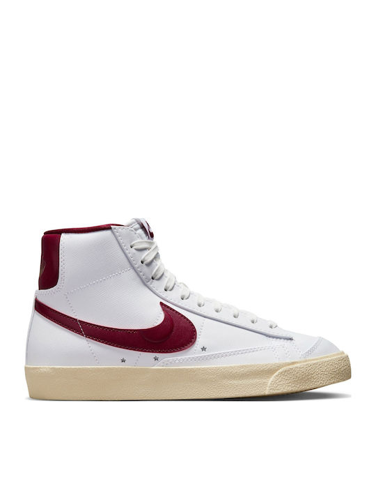 Blazer Mid '77 SE Γυναικεία Μποτάκια White / Muslin / Metallic Gold Star / Team Red