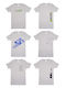 Pretty Baby Kids Set with Tank Tops Short Sleeves White 6pcs