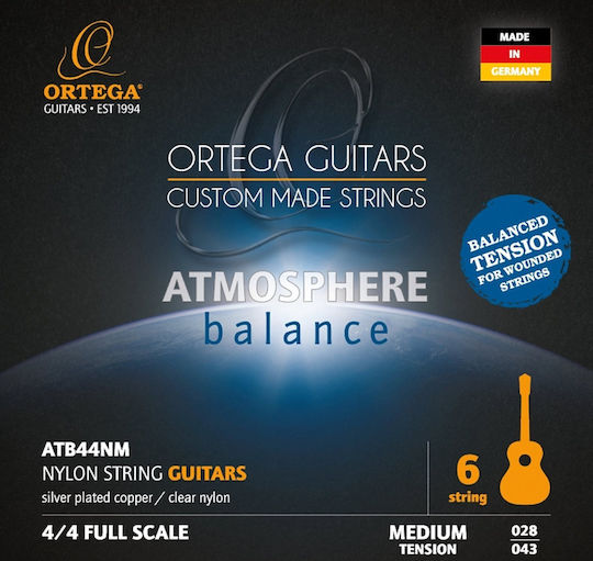 Ortega Set Nylon de Corzi pentru Chitară clasică Atmosphere Μedium 28 - 43"