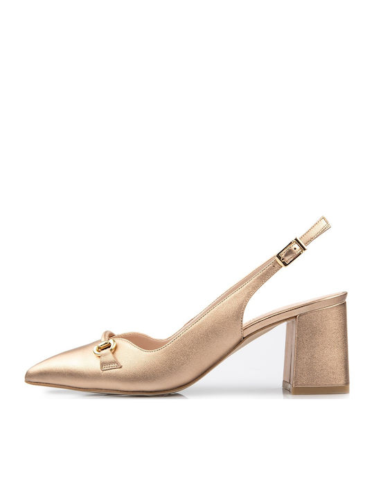 Fardoulis Leder Pumps mit Riemchen & Chunky mit...