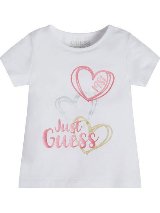 Guess Παιδικό T-shirt Λευκό
