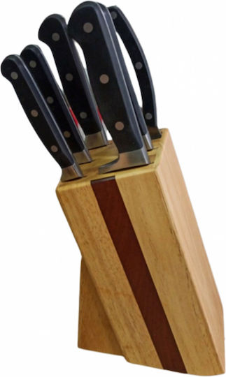 Berkis Knife Set with Block from Stainless Steel 7pcs