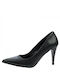 Stefania Leder Pumps Schwarz