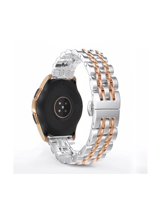 Каишка Неръждаема стомана Rose Gold / Silver (Huawei Watch GT2 / GT3 (42mm) / GT3 Pro (43mm))