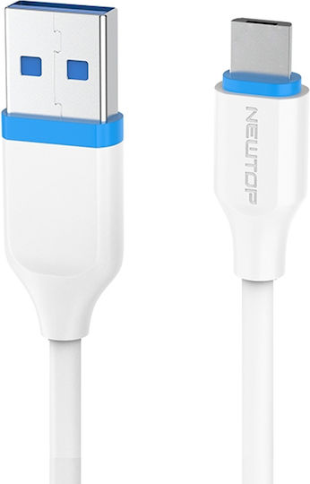 Newtop USB 2.0 Cable USB Type-C Male - USB-A 10W White 3m