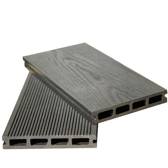Showood Σανίδα για Δάπεδο Κήπου από WPC 360x15εκ. Γκρι Σκούρο