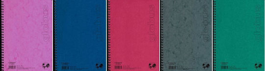 Globus Spiral Notebook Ruled B5 3 Subjects 1pcs (Μiscellaneous colours)