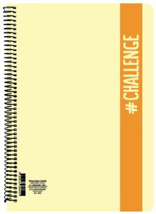 AG Trees Spiral Notebook Ruled A4 60 Sheets 2 Subjects Challenge Pastel 1pcs (Μiscellaneous colours)