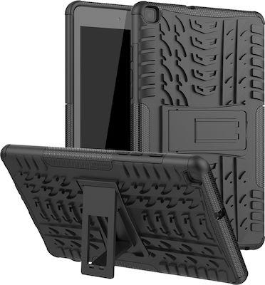 Sonique Defender Umschlag Rückseite Silikon / Kunststoff Stoßfest Schwarz (Galaxy Tab A 8.0 2019)