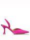 Envie Shoes Pointed Toe Pink High Heels with Strap