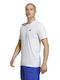 Adidas Train Essentials Feelready Αθλητικό Ανδρικό T-shirt White / Black με Λογότυπο