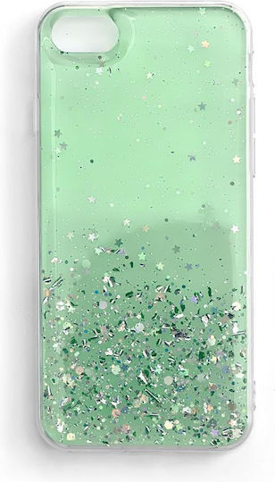 Wozinsky Star Glitter Shining Umschlag Rückseite Silikon Grün (Xiaomi Mi 10T Lite)