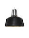Atmosphera Soul Adjustable Ceiling Light Black Bell with E27 Socket 90cm