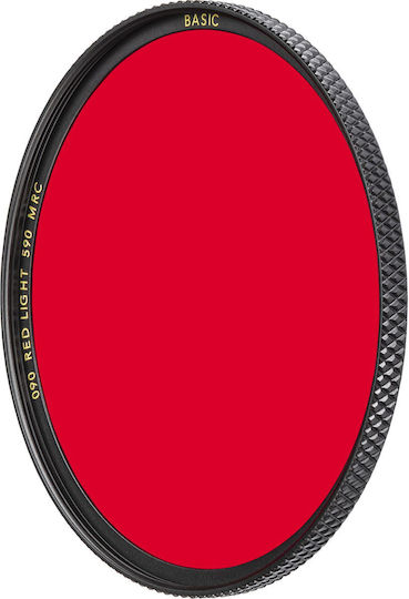 B+W Light 590 Basic Filter Farbig Durchmesser 62mm mit Beschichtung MRC für Kameraobjektive Rot