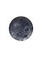 Thea Plate Shallow made of Porcelain Black with Diameter 26cm