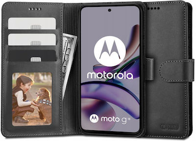 Tech-Protect Brieftasche Synthetisches Leder Schwarz (Motorola Moto G13, G23, G53 5G)