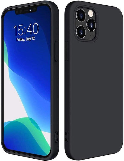 Hurtel Soft Flexible Rubber Back Cover Silicone Black (Redmi Note 10 5G / Poco M3 Pro)