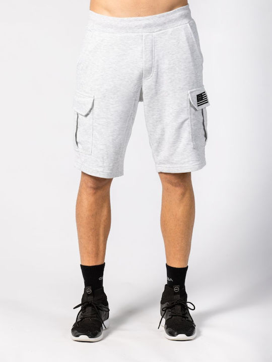 Ανδρική Βερμούδα Cargo Grey Melange