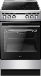 Amica Свободностояща с Керамични Плотове Inox SS 15 ECS