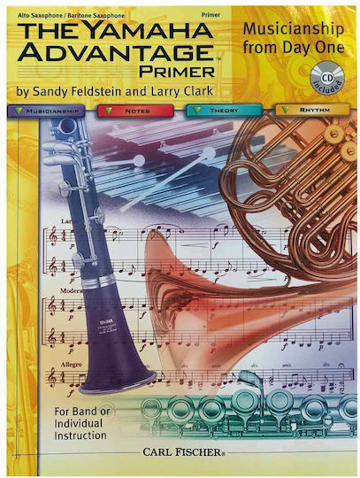 Carl Fischer Yamaha Advantage Primer Alto/Baritone Βιβλίο Θεωρίας για Πνευστά + CD