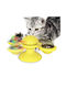 Automatic Cat Toy Ball Rotating Yellow 73x76x161mm