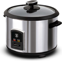 Berlinger Haus Rice Cooker Black Silver Collection 700W με Χωρητικότητα 1.8lt