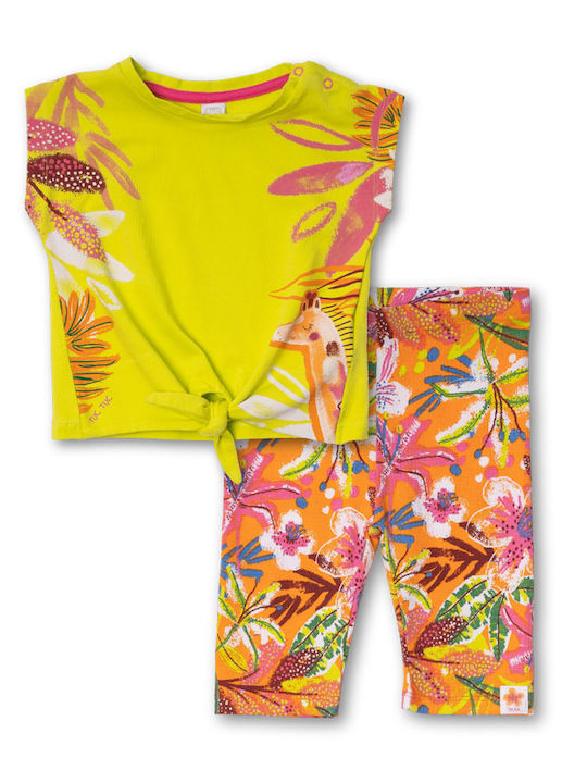 Kids' Set with Leggings Summer 2pcs Yellow