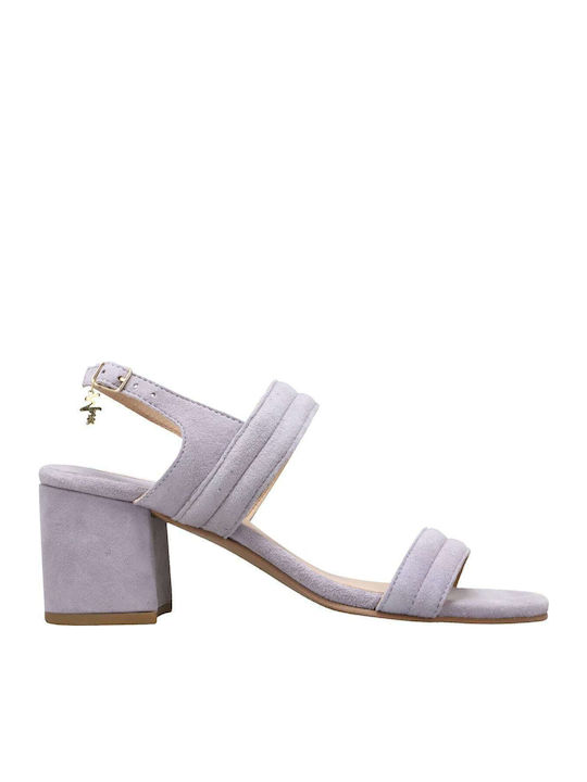 Mexx Suede Πέδιλα Μωβ
