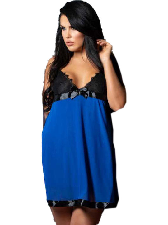 Perfect4u Καλοκαιρινό Babydoll Μπλε