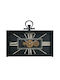 Artekko Tabletop Clock with Indicators Metal Black 78665-DS
