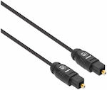 Manhattan Optical Audio Cable TOS male - TOS male Μαύρο 1m (356060)